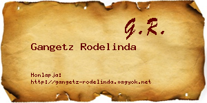 Gangetz Rodelinda névjegykártya